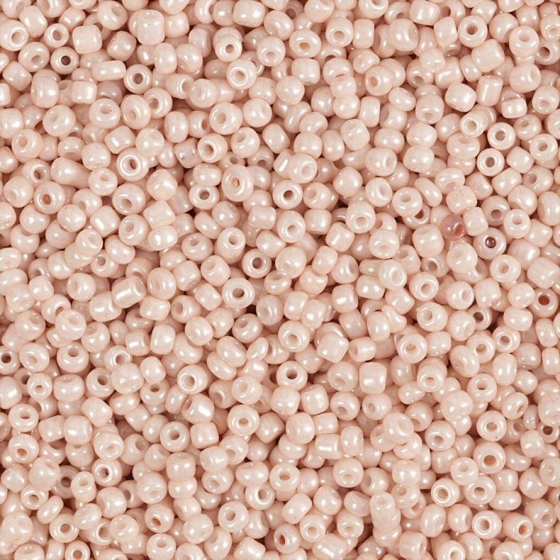 Rocaiperler - Glasperler -  1,7 Mm Hul 0,5-0,8 Mm - Stvet Rosa - 25 G