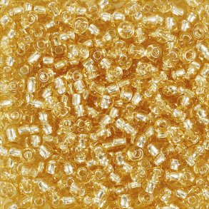 Rocaiperler - Glasperler -  3 Mm Hul 0,6-1,0 Mm - Guld - 25 G