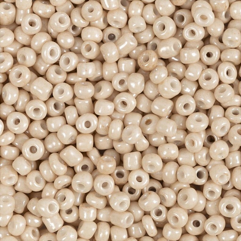 Rocaiperler -  3 Mm - Str. 8/0  - Hulstr. 0,6-1,0 Mm - Pudder - 25 G