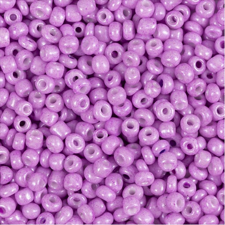 Rocaiperler - Glasperler -  3 Mm Hul 0,6-1,0 Mm - Soft Pink - 25 G