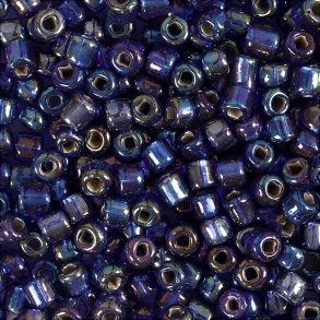 Rocaiperler - Glasperler -  4 Mm Hul 0,9-1,2 Mm - Bl Olie - 25 G