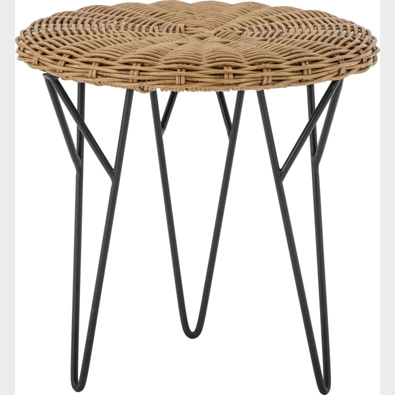 Bloomingville - Roccas Sofabord - Brun - Polyrattan - Rundt