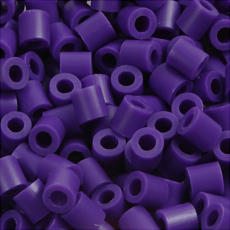 Rr Perler Til Perleplader - Medium - Mrk Lilla - 1100 Stk. - Nabbi