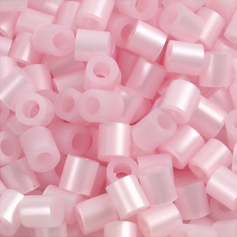 R�r Perler Til Perleplader - Medium - Rosa Perlemor - 6000 Stk. - Nabbi