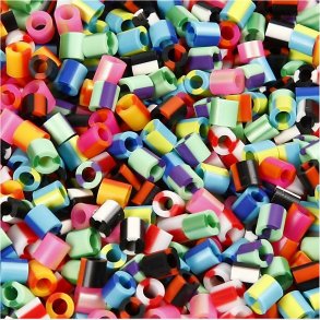 Rr Perler Til Perleplader - Medium - Stribet - 10000 Stk. - Nabbi