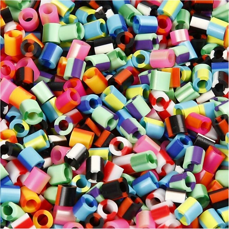 Rr Perler Til Perleplader - Medium - Stribet - 10000 Stk. - Nabbi