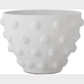 Bloomingville - Rokiya Deko Urtepotteskjuler - Hvid - Terrakotta