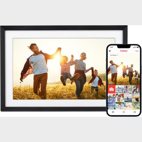 Rollei - Smarter Picture Frame - 10 Diagonal - Wifi - App Control - Atmosphere Light - Model 104 - 10.1-inch