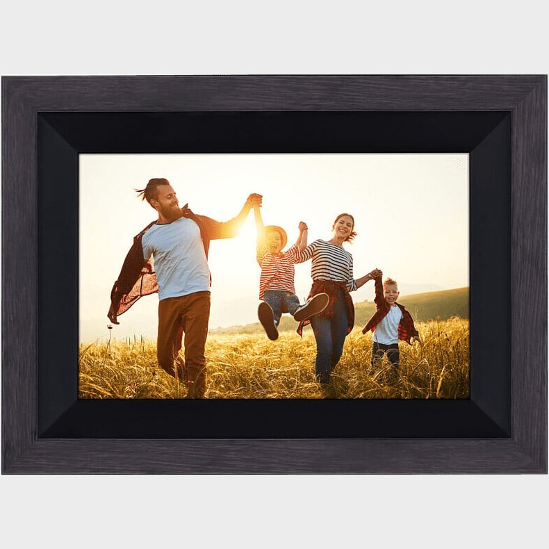 Rollei - Smarter Picture Frame - 10 Diagonal - Wifi - App Control - Wood Frame - Model 105 - 10.1