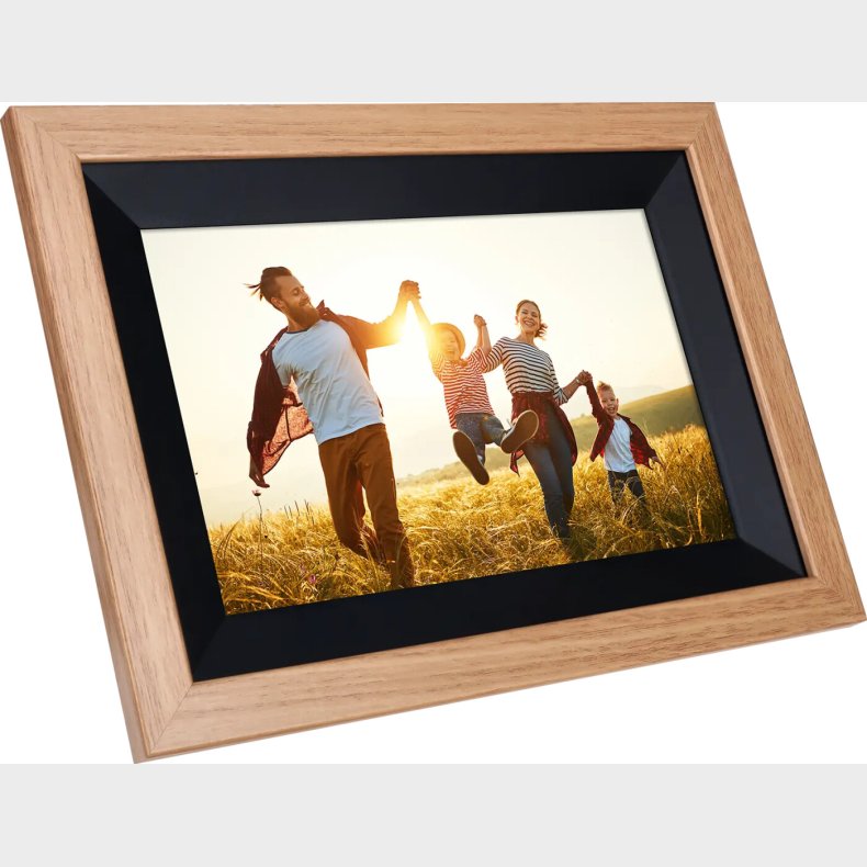 Rollei - Smarter Picture Frame - 10 Diagonal - Wifi - App Control - Wood Frame - Model 105 - 10.1