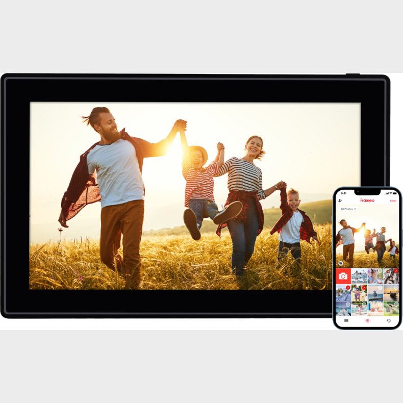 Rollei - Smarter Picture Frame - 15 Diagonal - Wifi - App Control - Model 150 - 15.6 Inches - Black