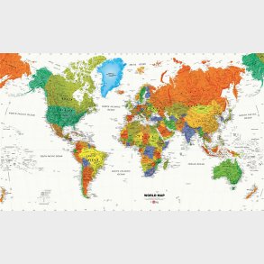 Roommates Decor - Tapet - Verdenskort