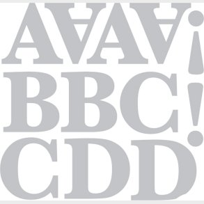 Roommates Decor - Wallstickers - Alfabet - Slv