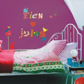 Roommates Decor - Wallstickers - Farverig Alfabet