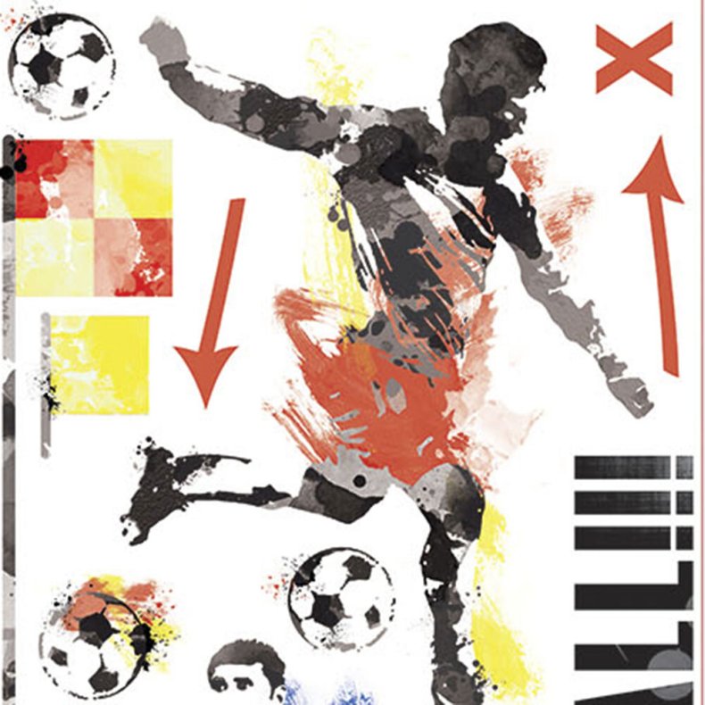 Roommates Decor - Wallstickers - Fodboldmester