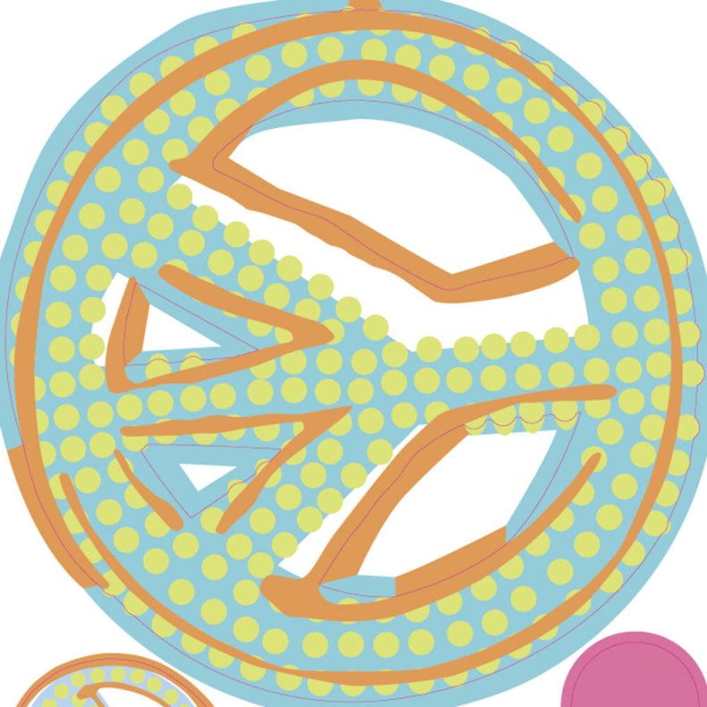 Roommates Decor - Wallstickers - Fredstegn - Glitter