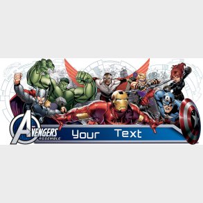 Roommates Decor - Wallstickers - Gigant Avengers Med Alfabet