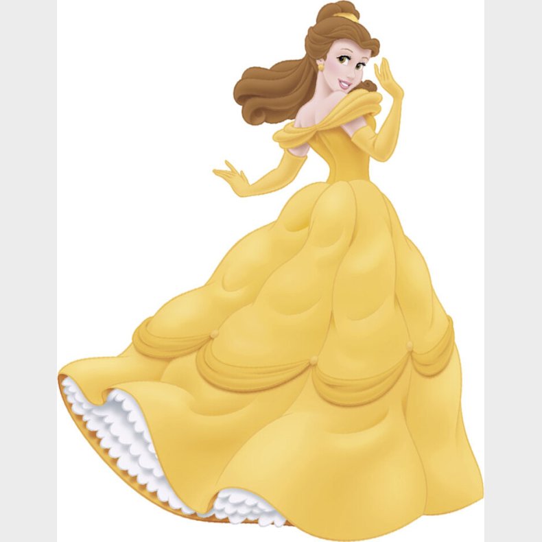Roommates Decor - Wallstickers - Gigant Prinsesse Belle Med Sten