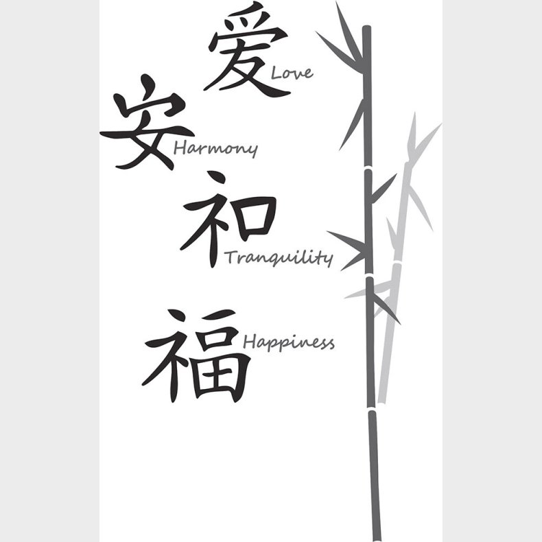 Roommates Decor - Wallstickers - Love - Harmony, Citat