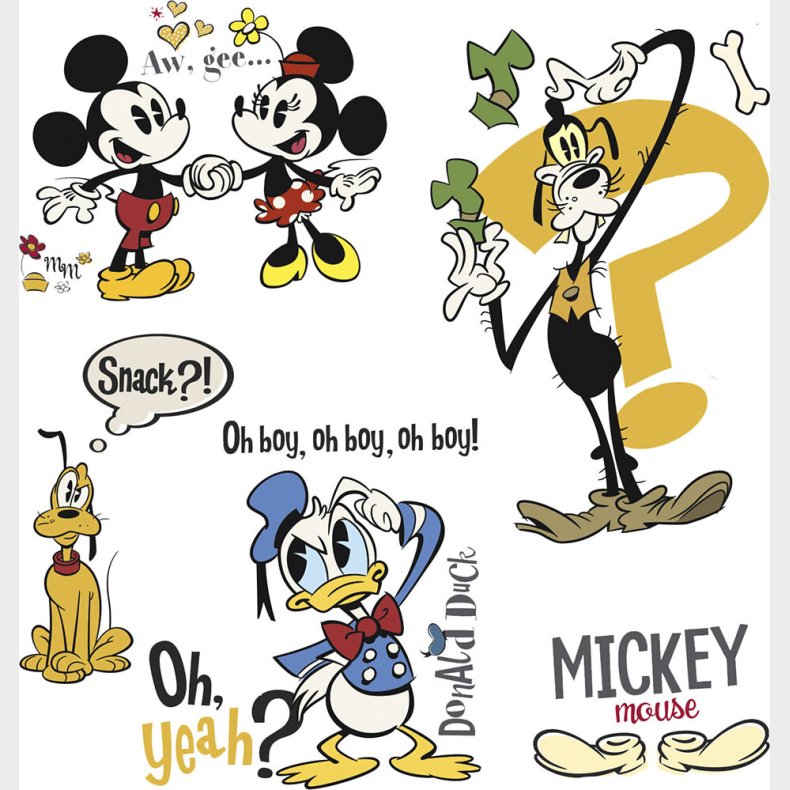 Roommates Decor - Wallstickers - Mickey Mouse Tegneserie