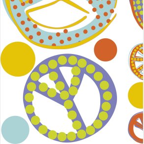 Roommates Decor - Wallstickers - Moderne Fredstegn