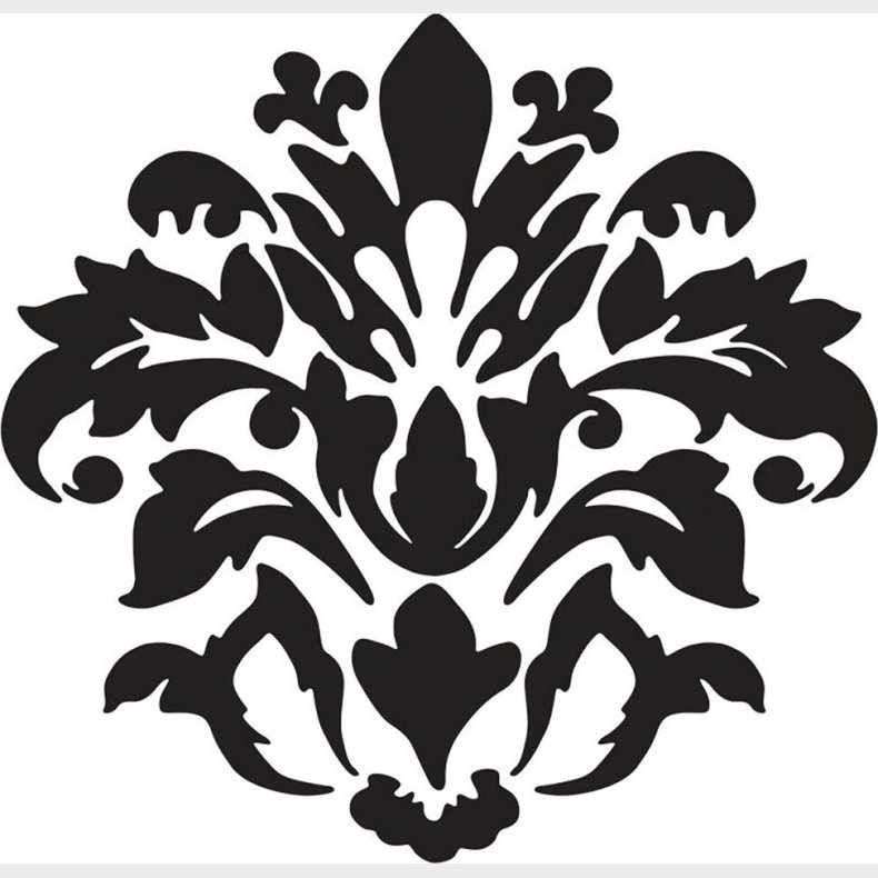 Roommates Decor - Wallstickers - Sort Damask