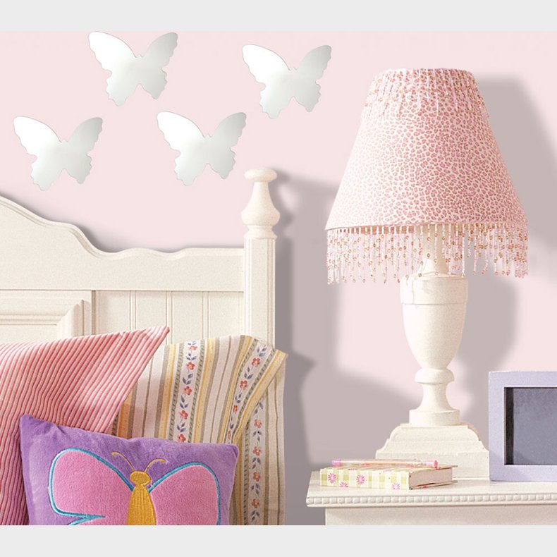 Roommates Decor - Wallstickers - Spejl - 4 Stk Sm Sommerfugle