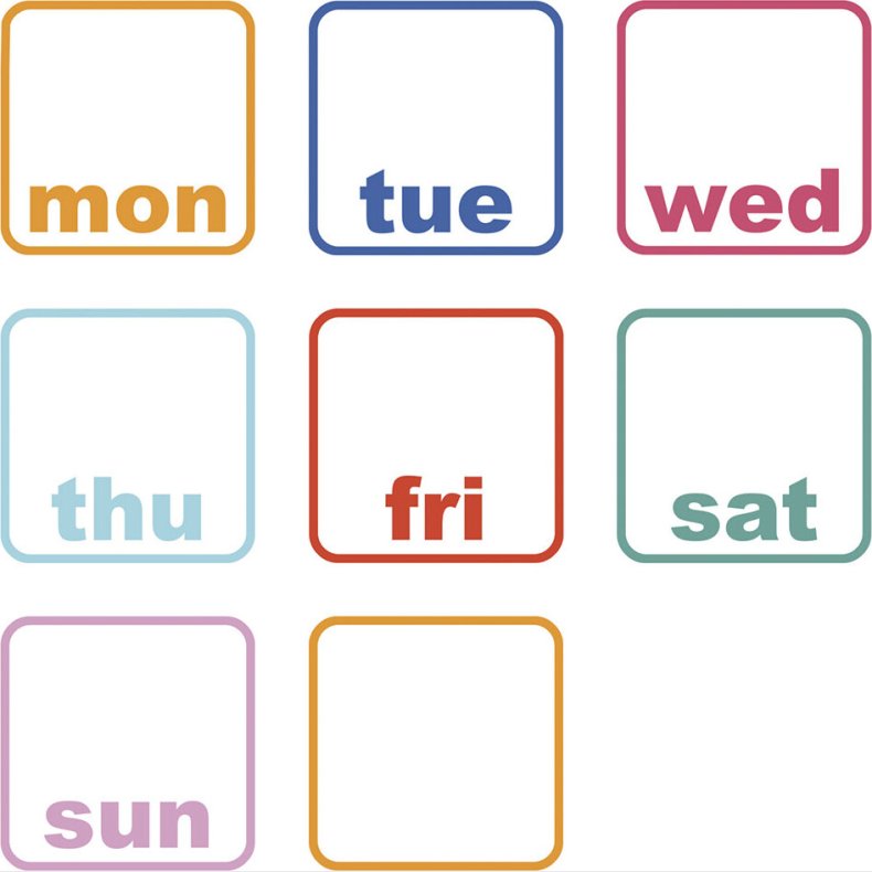 Roommates Decor - Wallstickers - Uge Kalender - Whiteboard