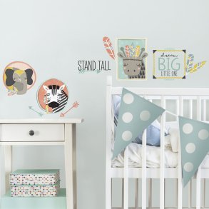 Roommates Decor - Wallstickers - Vilde Dyr I Ramme