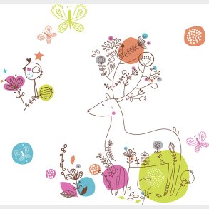 Roommates Decor - Wallstickers - Zutano Hjort