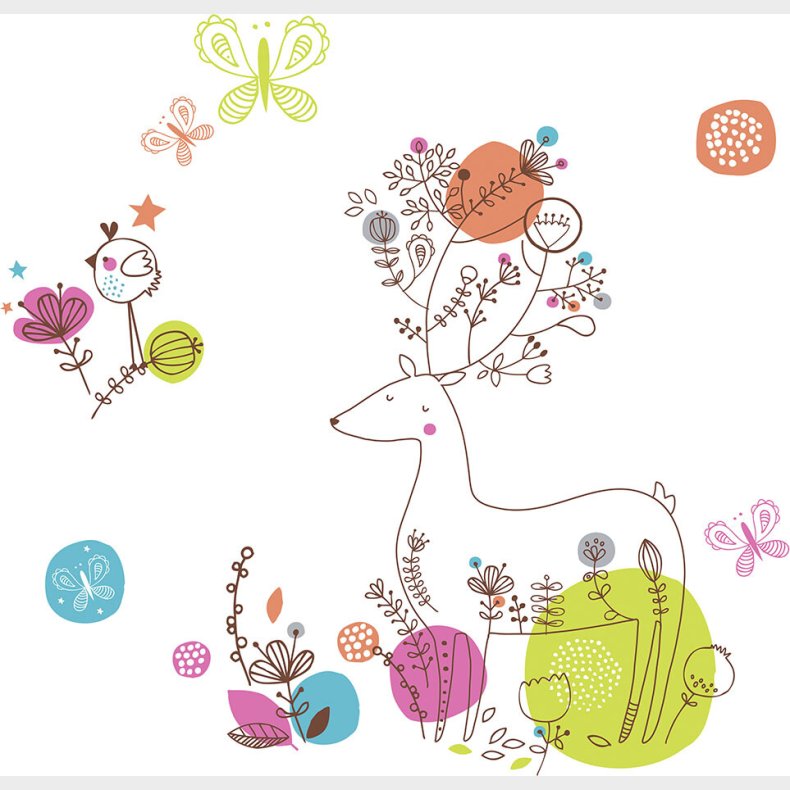 Roommates Decor - Wallstickers - Zutano Hjort