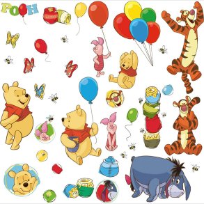 Roommates - Pooh And Friends - Wallstickers (rmk1498scs)