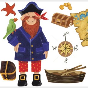 Roommates - Treasure Hunt - Wallstickers (rmk1195scs)