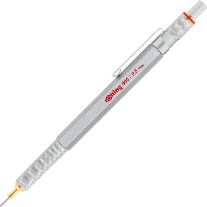 Rotring - 800 Stiftblyant - S�lv - 0,5 Mm