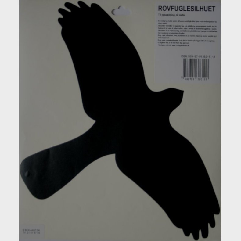 Rovfuglesilhuet Til Vinduer - Sort