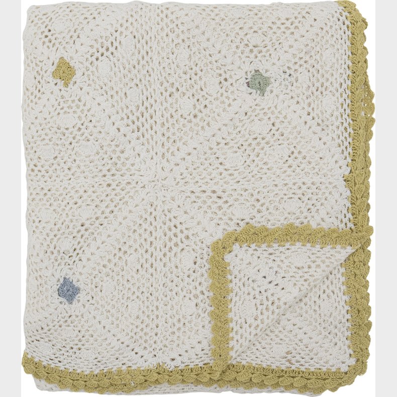 Bloomingville - Rovigo Plaid - Natur - Bomuld - 150x130 Cm