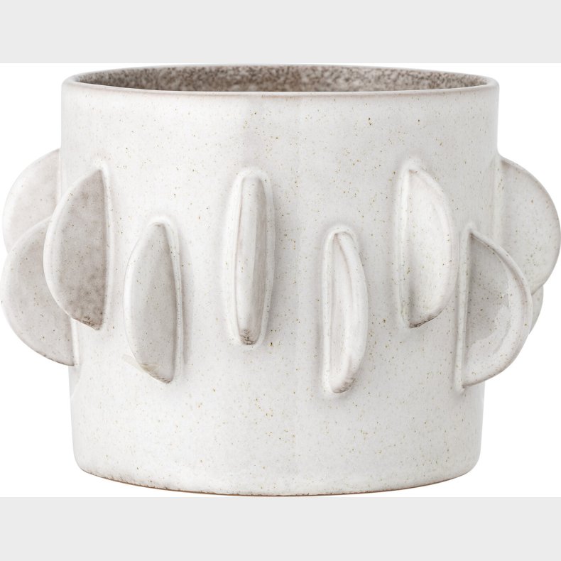 Bloomingville - Roza Urtepotteskjuler - Hvid - Stentj Keramik