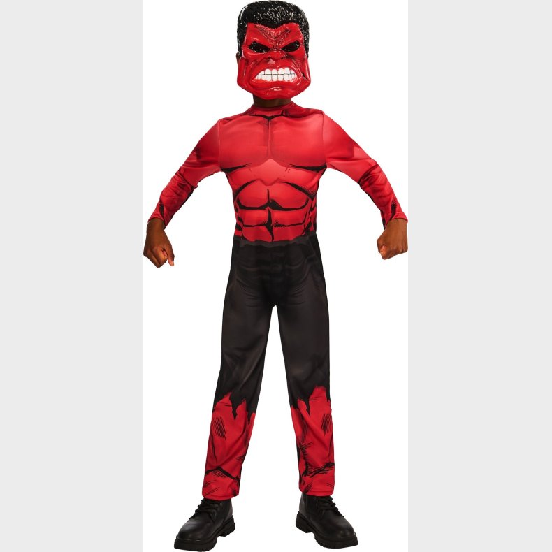 Rubies - Child Costume - Red Hulk (122-128 Cm)