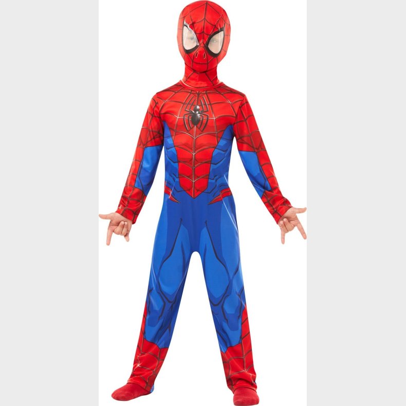 Spiderman Kostume Til B�rn - 128 Cm - Rubies