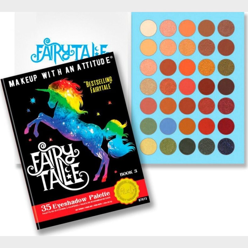 Rude Cosmetics - Eyeshadow Palette - Fairy Tale - 35 Farver