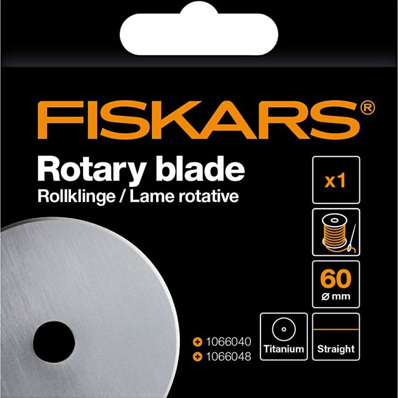 Fiskars - Rotary Blade - Rulleblad -  60 Mm - 5895