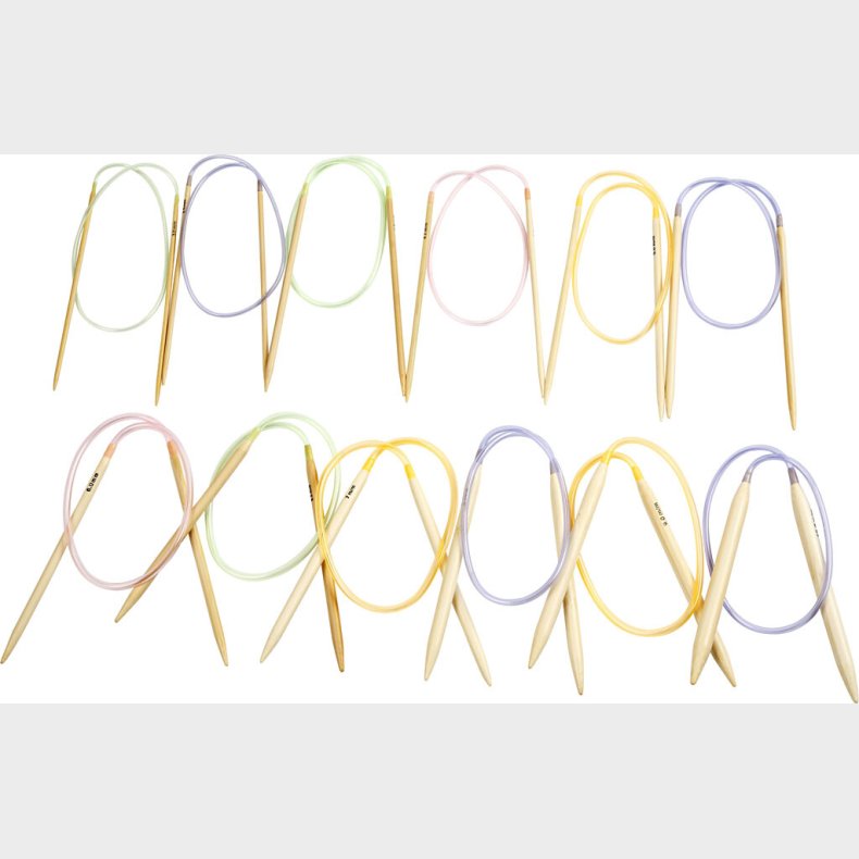 Rundpinde St - Bambus Tr -  3-10 Mm - L 60-80 Cm - 12 Stk.