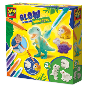 SES Creative | Pustetusser - Dekorr dinosaurer, 4 stk