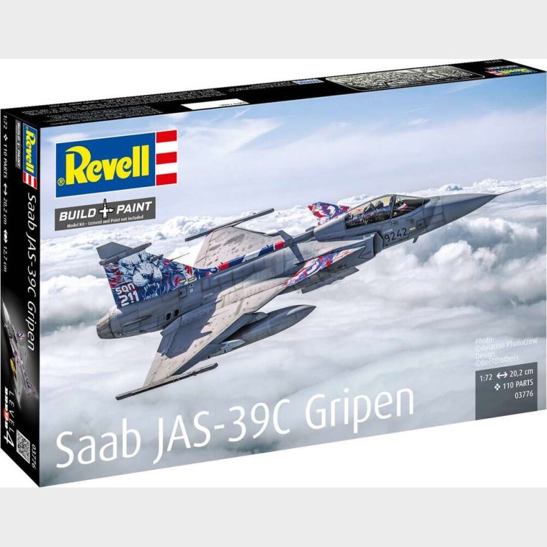 Saab Jas-39c Gripen 1:72 - 03776 - Revell