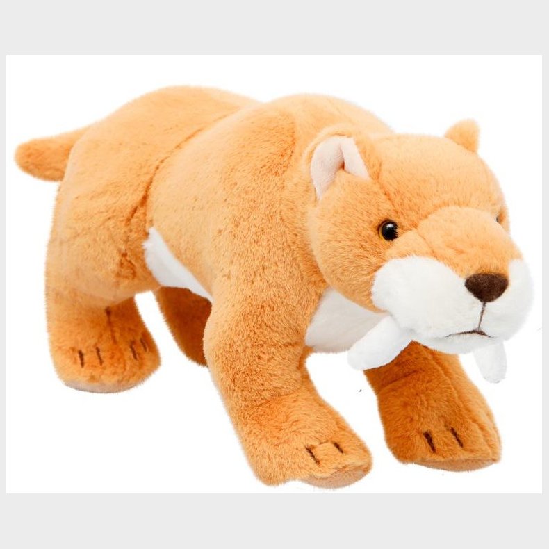 Sabeltiger Smilodon Plysbamse 30x14 cm - All About Nature