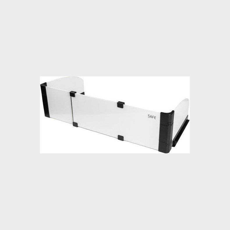 Safe & Care Co. - Selvklbende Komfurafskrmning Sc547 - Hvid/sort - 55-65 Cm