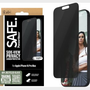 Safe - Panzerglass - Skrmbeskyttelse Privacy - Iphone 16 Pro Max - Ultra Wide Fit