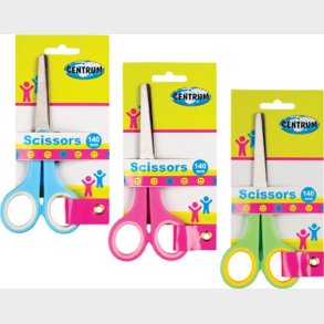 Saks 140 Mm - Assorterede Farver P Blisterkort - Centrum