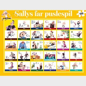 Sallys Far - Abc-puslespil, 100 Brikker