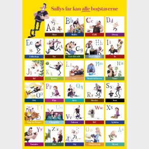 Sallys Far Kan Alle Bogstaverne - Plakat